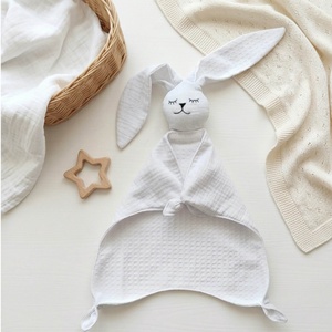 Dupla géz és waffle szundi nyuszi � világoskék, Baba - mama, Baba játékok, Szundikendő, alvóka, Varrás, MESKA