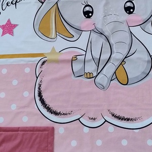 Elefántos pöttyös ovis ágynemű szett - rózsaszín� töltött, pamut, egybevarrt - játék & sport - ovis felszerelés - ovis ágynemű - Meska.hu