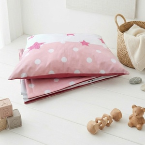 Elefántos pöttyös ovis ágynemű szett - rózsaszín� töltött, pamut, egybevarrt - játék & sport - ovis felszerelés - ovis ágynemű - Meska.hu