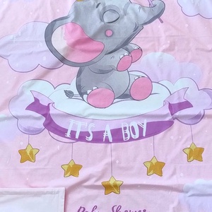 Elefántos ovis ágynemű szett - rózsaszín� töltött, pamut, egybevarrt - játék & sport - ovis felszerelés - ovis ágynemű - Meska.hu