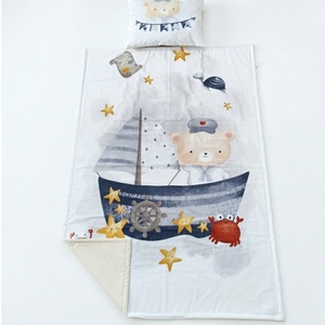 Tengerész macis ovis ágynemű szett - bézs � töltött, pamut, egybevarrt, Játék & Sport, Ovis felszerelés, Ovis ágynemű, Varrás, MESKA