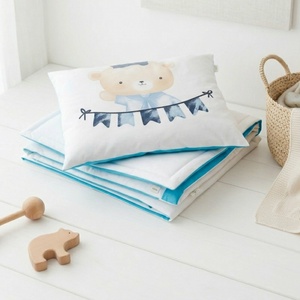 Tengerész macis ovis ágynemű szett - türkiz� töltött, pamut, egybevarrt - játék & sport - ovis felszerelés - ovis ágynemű - Meska.hu