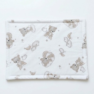 Kismackó mintás lapos pamut baba párna - baba - mama - baba ágynemű - szett kiságyba - Meska.hu