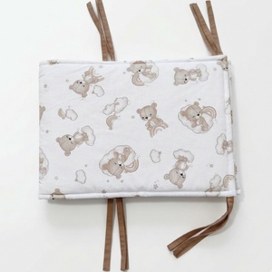 Kismackó mintás pamut baba rácsvédő kiságyba - baba - mama - baba ágynemű - rácsvédő & baldachin - Meska.hu