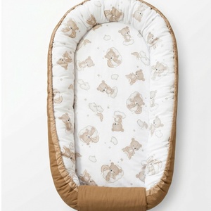 Kismackó mintás pamut babafészek, Baba - mama, Baba ágynemű, Babafészek, Varrás, MESKA