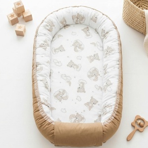 Kismackó mintás pamut babafészek, Baba - mama, Baba ágynemű, Babafészek, Varrás, MESKA