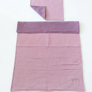 Baba ágynemű szett kiságyba � bélelt dupla géz (sötét mályva-világos mályva) - baba - mama - baba ágynemű - szett kiságyba - Meska.hu