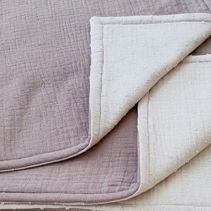 Baba ágynemű szett kiságyba � bélelt dupla géz (camel-drapp) - baba - mama - baba ágynemű - szett kiságyba - Meska.hu