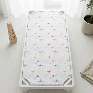 Pillangós ovis lepedő és derékalj � bélelt pamut fektető bölcsibe és oviba - játék & sport - ovis felszerelés - ovis lepedő - Meska.hu