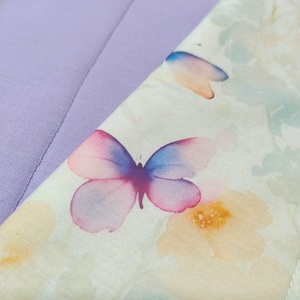 Pillangós ovis lepedő és derékalj � bélelt pamut fektető bölcsibe és oviba - játék & sport - ovis felszerelés - ovis lepedő - Meska.hu