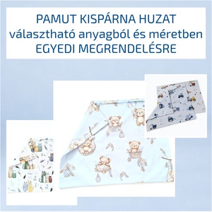 Pamut kispárna huzat � babáknak - egyedi megrendelésre - választható anyagból és méretben, Baba - mama, Baba ágynemű, Szett kiságyba, Varrás, MESKA