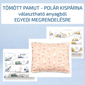 Tömött pamut - polár kispárna � gyermek párna - egyedi megrendelésre - választható anyagból - Meska.hu