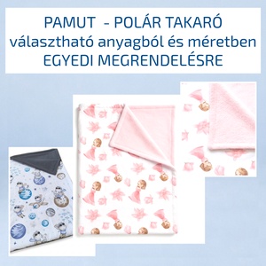 Pamut - polár takaró � gyermek takaró - egyedi megrendelésre - választható anyagból és méretben - Meska.hu