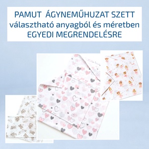 Pamut ágyneműhuzat szett � gyermek ágyneműhuzat garnitúra - egyedi megrendelésre - választható anyagból és méretben - Meska.hu