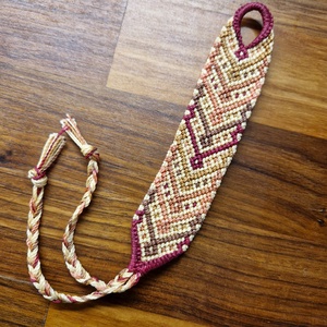 Raiz de Fogo makrame karkötő, Ékszer, Karkötő, Fonott karkötő, Csomózás, MESKA