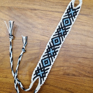 Olho Azul makrame karkötő  - Meska.hu