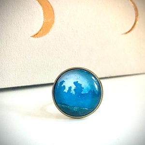 Erdő csendje kollekció , Ékszer, Gyűrű, Kerek gyűrű, Ékszerkészítés, Festészet, MESKA