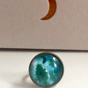 Erdő csendje kollekció � Mesegyűrű � Vaszilisza I. , Ékszer, Gyűrű, Üveglencsés gyűrű, Fotó, grafika, rajz, illusztráció, Ékszerkészítés, MESKA