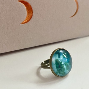 Erdő csendje kollekció � Mesegyűrű � Vaszilisza I.  - ékszer - gyűrű - üveglencsés gyűrű - Meska.hu