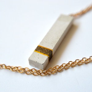 Elegáns, csillogó beton nyaklánc - Meska.hu