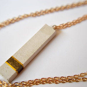 Elegáns, csillogó beton nyaklánc -  - Meska.hu