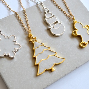 Különleges, hópehely formájú beton nyaklánc -  - Meska.hu