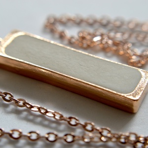 Rose gold beton nyaklánc -  - Meska.hu