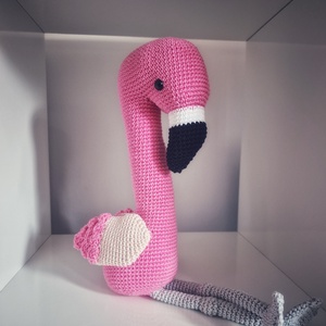 Horgolt flamingo, Játék & Sport, Plüssállat & Játékfigura, Madár, Horgolás, MESKA