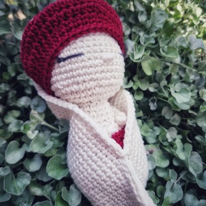 Amigurumi gombababa - játék & sport - plüssállat & játékfigura - más figura - Meska.hu
