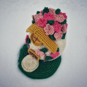 Horgolt tavaszi tündér / manó házikó - játék & sport - baba & babaház - babaház - Meska.hu