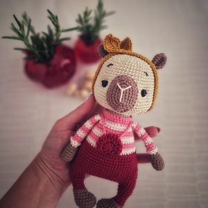 Lea, a horgolt kapibara - játék & sport - plüssállat & játékfigura - kapibara - Meska.hu