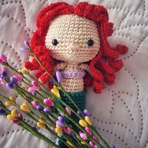 Horgolt sellő / marokbaba - játék & sport - plüssállat & játékfigura - más figura - Meska.hu