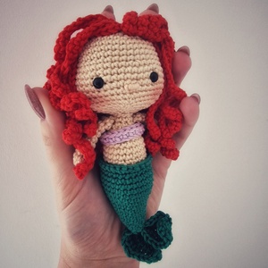 Horgolt sellő / marokbaba, Játék & Sport, Plüssállat & Játékfigura, Más figura, Horgolás, MESKA