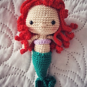 Horgolt sellő / marokbaba - játék & sport - plüssállat & játékfigura - más figura - Meska.hu