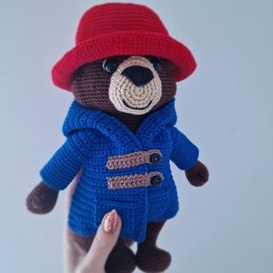 Horgolt Paddington maci - játék & sport - plüssállat & játékfigura - maci - Meska.hu