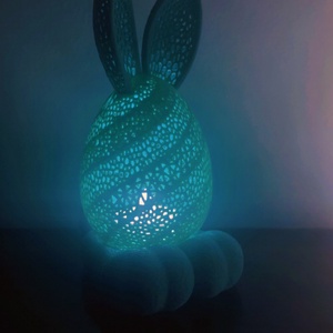 Világító Tojás lámpa � 3D nyomtatott prémium dekor 15cm - ünnepi díszek, dekorációk - húsvéti díszek és dekorációk - húsvéti asztaldíszek - Meska.hu