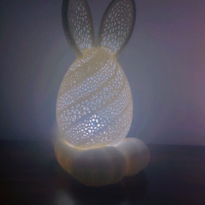 Világító Tojás lámpa � 3D nyomtatott prémium dekor 15cm - ünnepi díszek, dekorációk - húsvéti díszek és dekorációk - húsvéti asztaldíszek - Meska.hu
