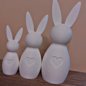 3D Nyomtatott 3db-os Nyuszi Dekor � Modern forma, karakteres megjelenés - Meska.hu