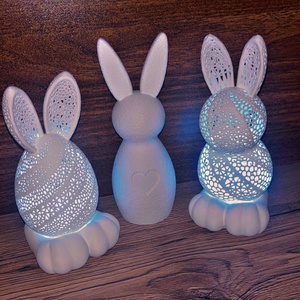 3D Nyomtatott 3db-os Nyuszi Dekor � Modern forma, karakteres megjelenés - Meska.hu