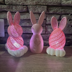 3D Nyomtatott 3db-os Nyuszi Dekor � Modern forma, karakteres megjelenés - Meska.hu