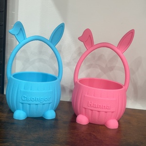 3D Nyomtatott 3db-os Nyuszi Dekor � Modern forma, karakteres megjelenés - ünnepi díszek, dekorációk - húsvéti díszek és dekorációk - húsvéti asztaldíszek - Meska.hu