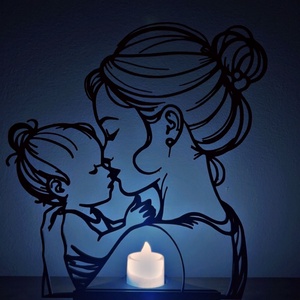 Anyai szeretet örök. Sziluett stílusú dekor - Meska.hu