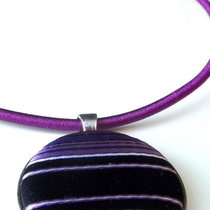 SALE Lila elegancia- nyaklánc nyakkendőből -  - Meska.hu