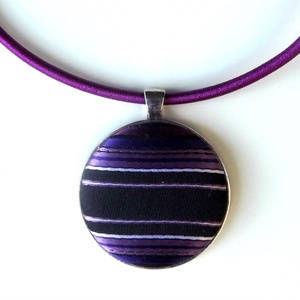 SALE Lila elegancia- nyaklánc nyakkendőből -  - Meska.hu