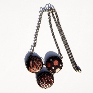 Bronze -TRIPLE nyakllánc nyakkendőből - Meska.hu