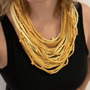 Napsütés pamut pólónyakánc - ékszer - nyaklánc - statement nyaklánc - Meska.hu