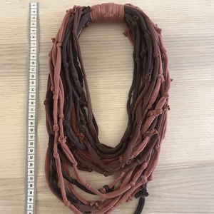 Brownie pamut pólónyakánc - ékszer - nyaklánc - statement nyaklánc - Meska.hu