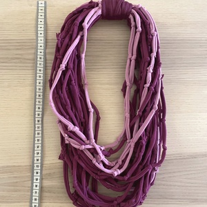 Ibolya pamut pólónyaklánc - ékszer - nyaklánc - statement nyaklánc - Meska.hu