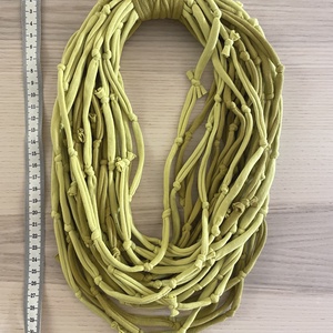 Lime pamut pólónyaklánc - ékszer - nyaklánc - statement nyaklánc - Meska.hu