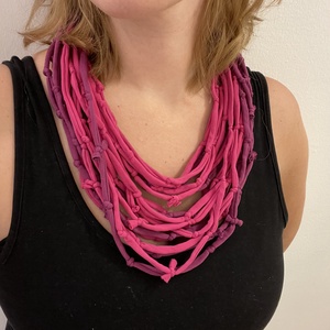 Harangvirág pamut pólónyaklánc - ékszer - nyaklánc - statement nyaklánc - Meska.hu